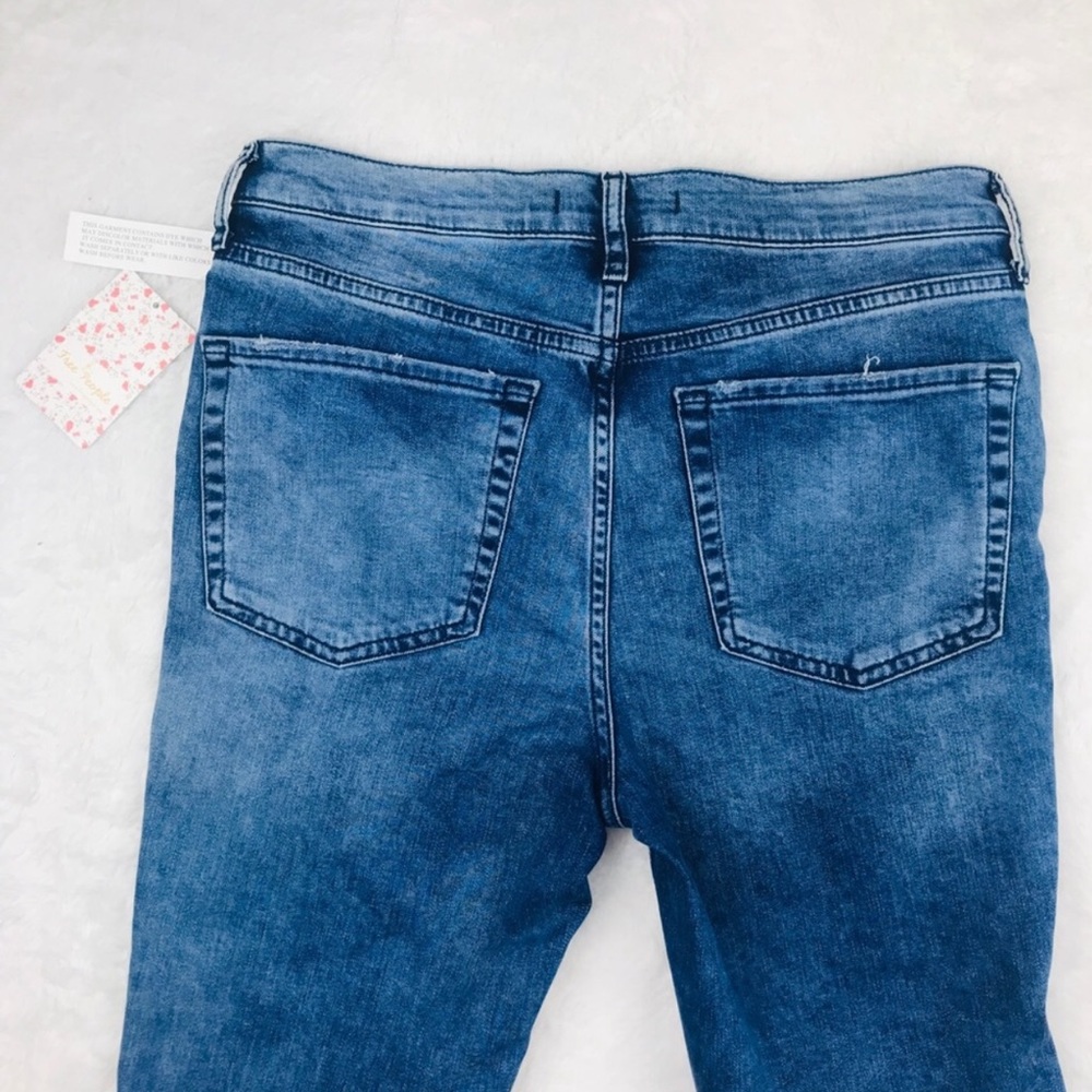 🆕 Free People high rise busted knee skinny jeans - Picture 6 of 7